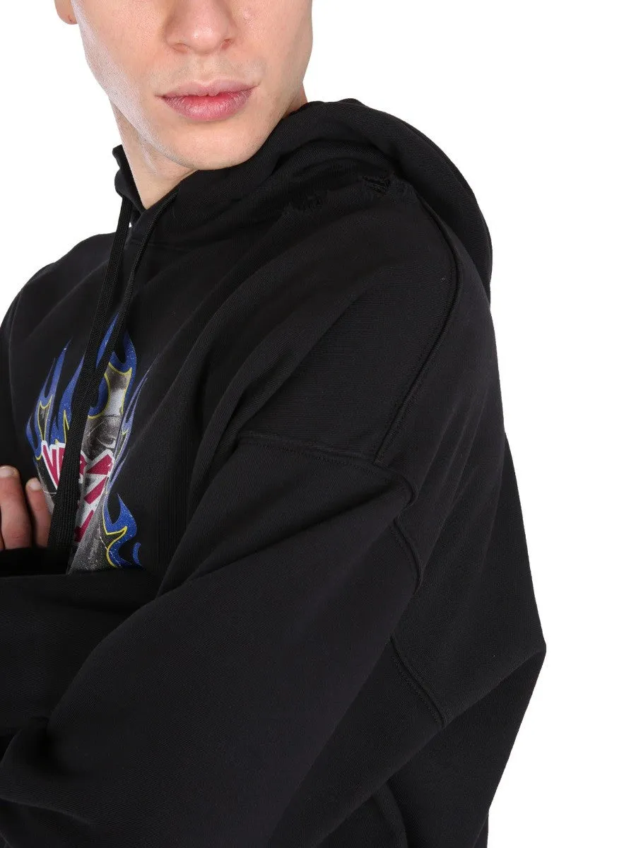 Versace Jeans Couture SWEATSHIRT WITH ROCK LOGO sold by Siebentaschen product image thumbnail 4