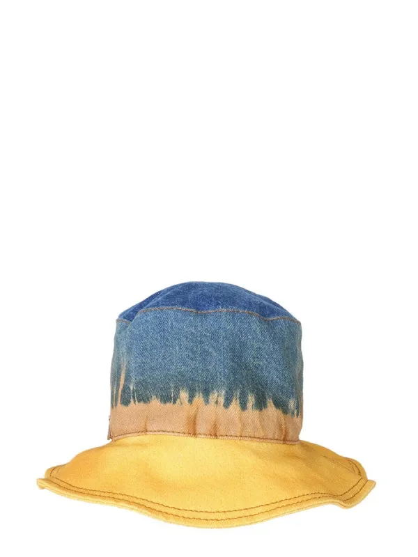 alberta ferretti BUCKET HAT WITH TIE DYE PRINT sold by Siebentaschen
