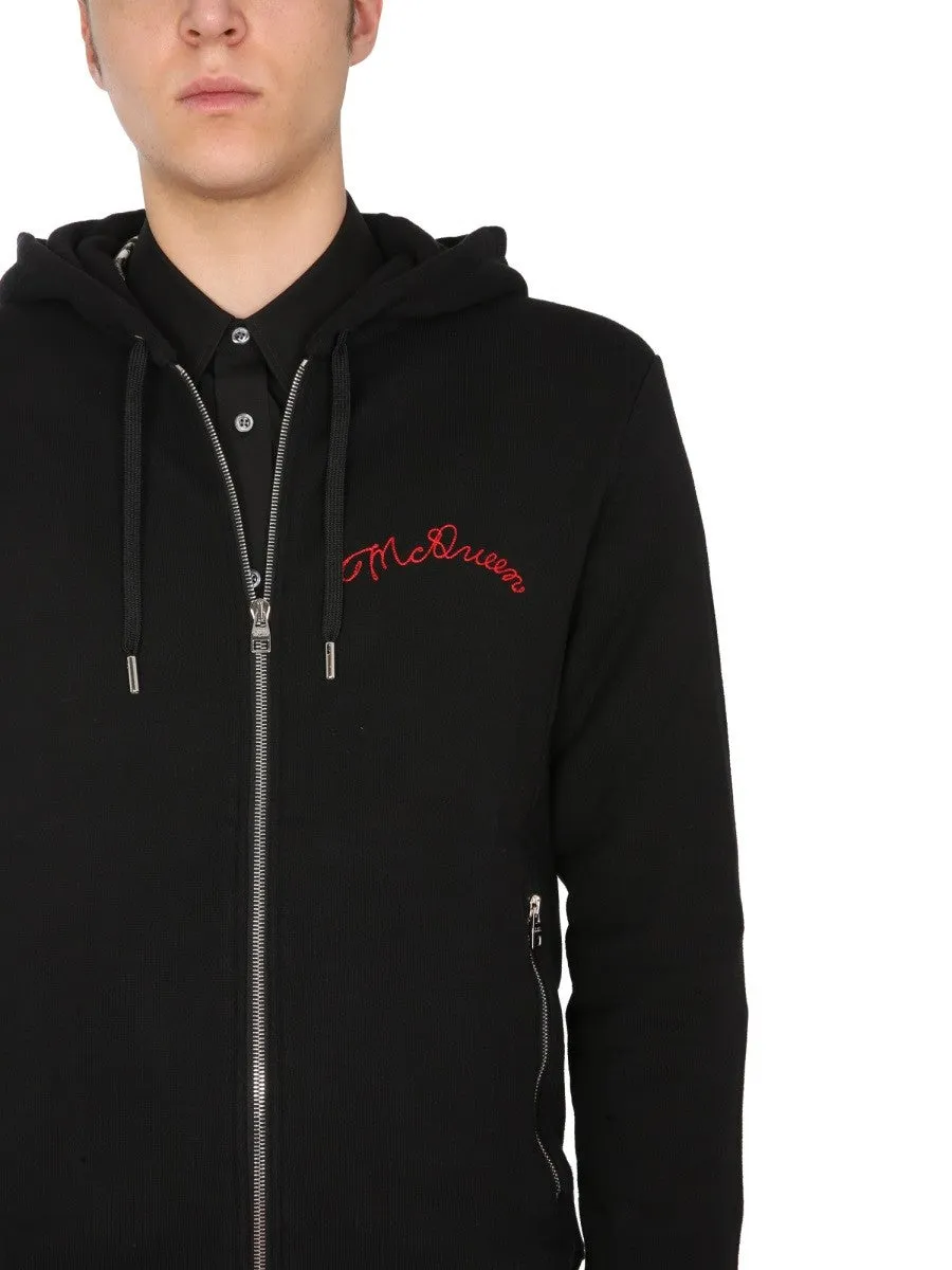 Alexander Mcqueen HOODED SWEATSHIRT WITH ZIP sold by Siebentaschen product image thumbnail 4