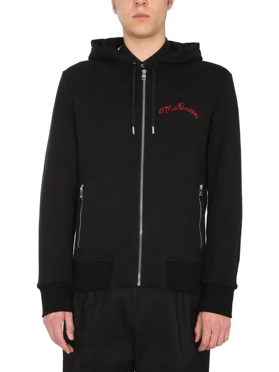 Alexander Mcqueen HOODED SWEATSHIRT WITH ZIP sold by Siebentaschen