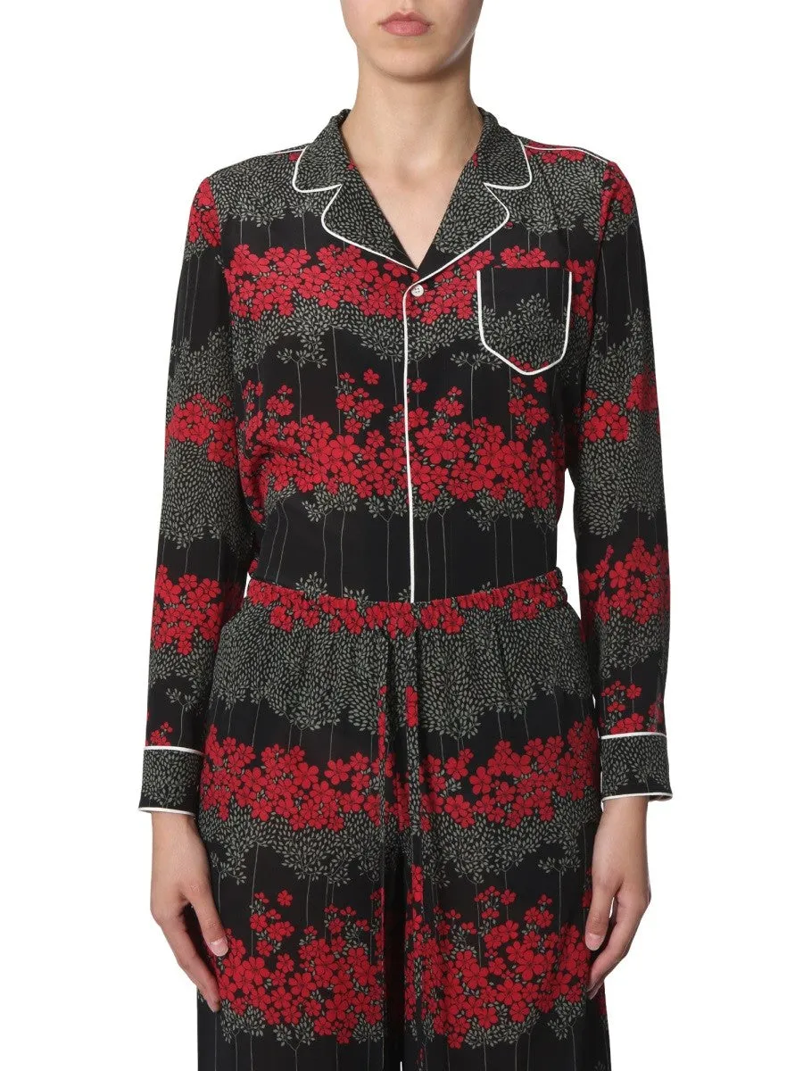 RED VALENTINO SHIRT WITH DREAMING PEONY PRINT sold by Siebentaschen