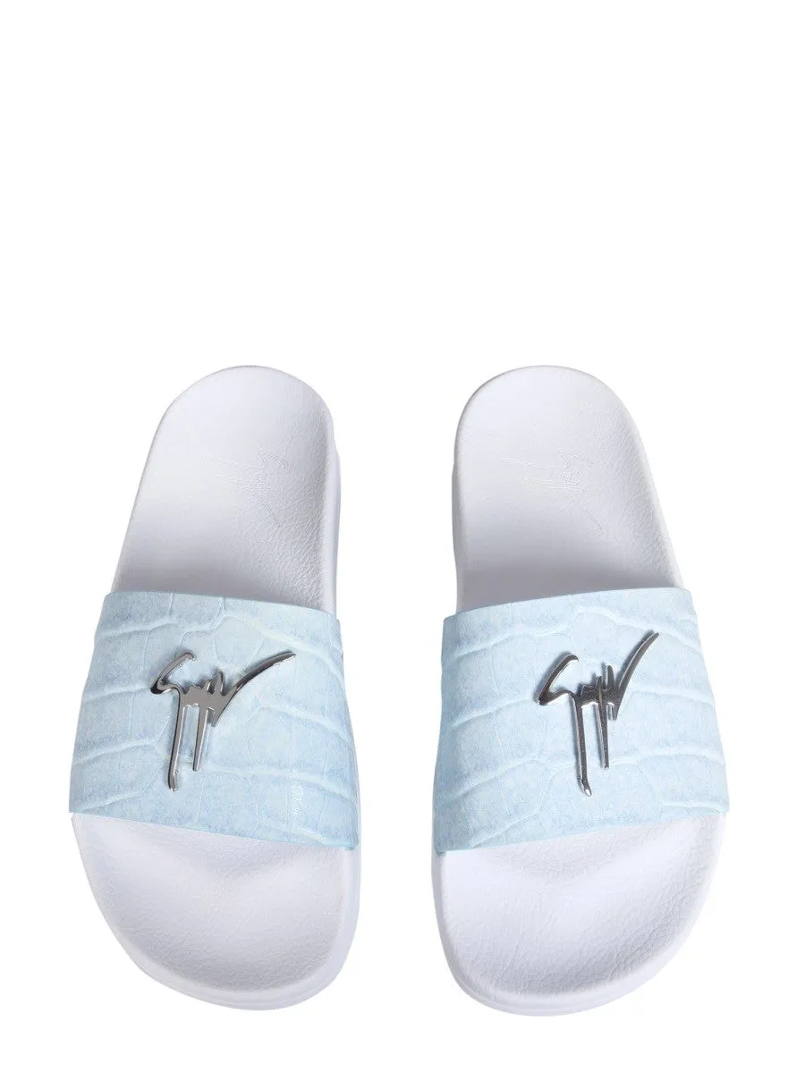 Giuseppe Zanotti SLIDE SANDALS WITH LOGO sold by Siebentaschen product image thumbnail 2
