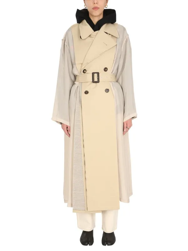 Maison Margiela TWO-MATERIAL TRENCH sold by Siebentaschen