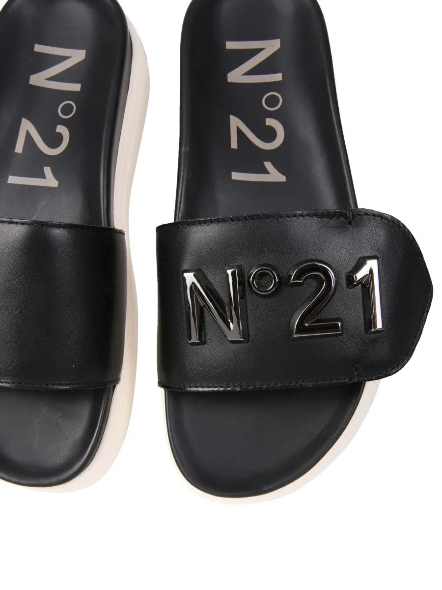 N°21 SLIDE SANDALS WITH LOGO sold by Siebentaschen product image thumbnail 4