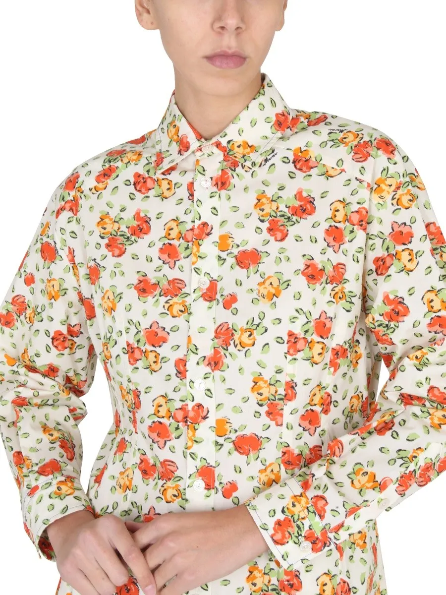 Marni SHIRT DRESS WITH FLORAL PATTERN sold by Siebentaschen product image thumbnail 4