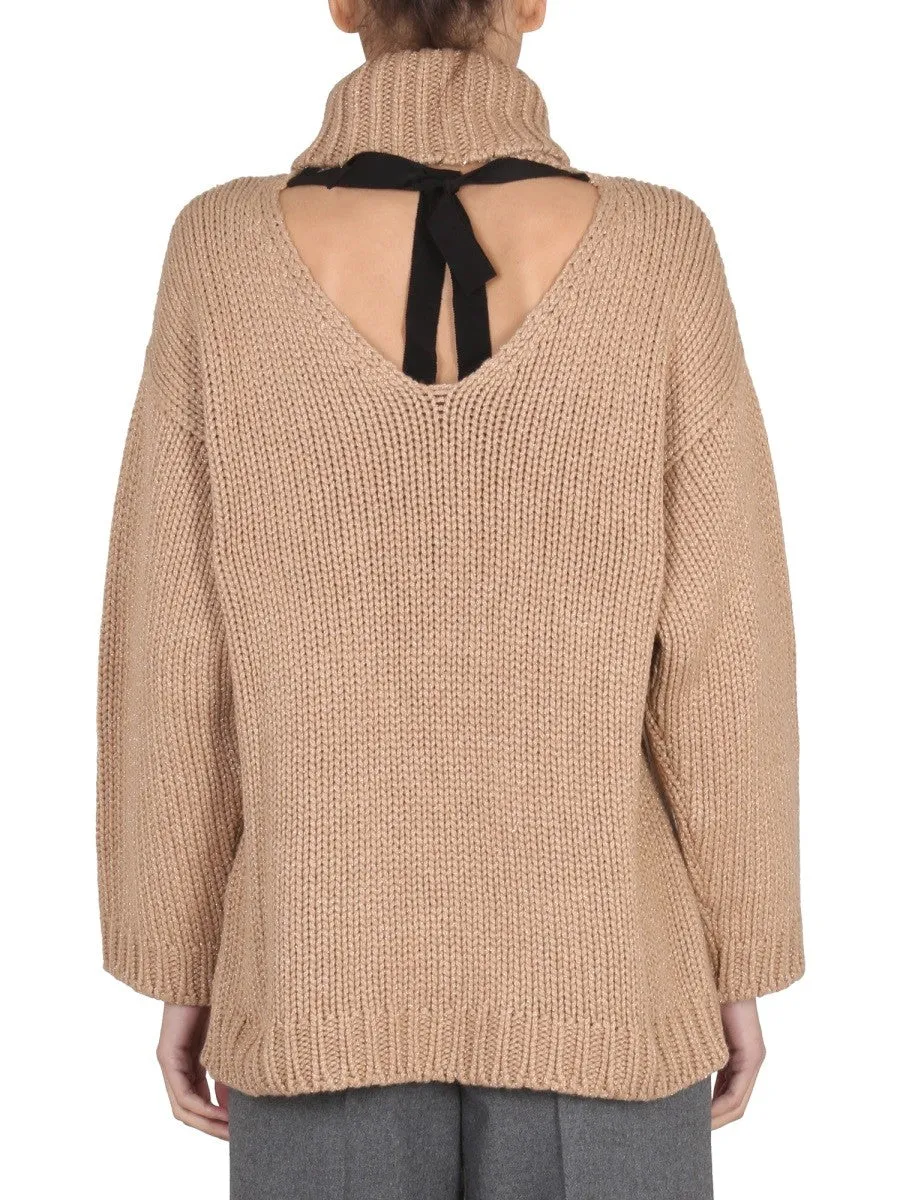 RED VALENTINO WOOL AND LUREX BLEND SWEATER sold by Siebentaschen product image thumbnail 3