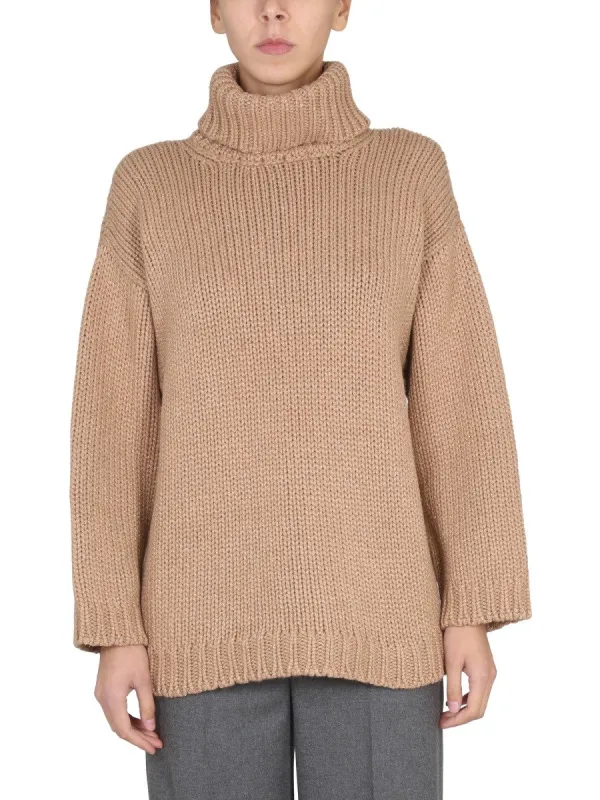 RED VALENTINO WOOL AND LUREX BLEND SWEATER sold by Siebentaschen