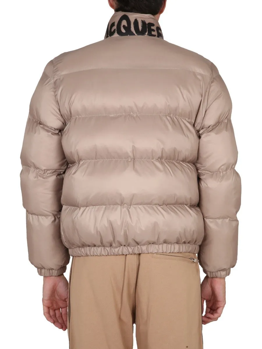 Alexander Mcqueen GRAFFITI LOGO PRINT DOWN JACKET sold by Siebentaschen product image thumbnail 3