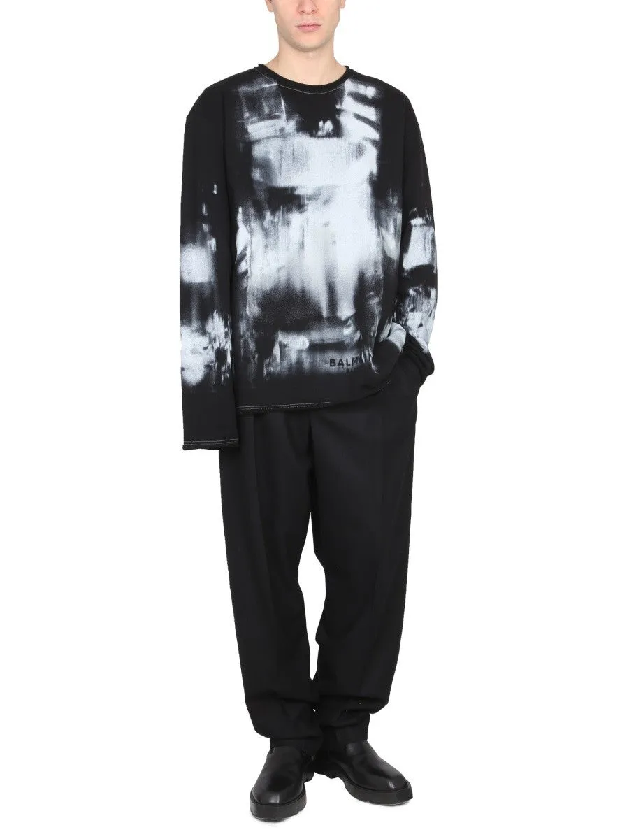 Balmain TIE DYE PATTERN CREWNECK SWEATSHIRT sold by Siebentaschen product image thumbnail 2