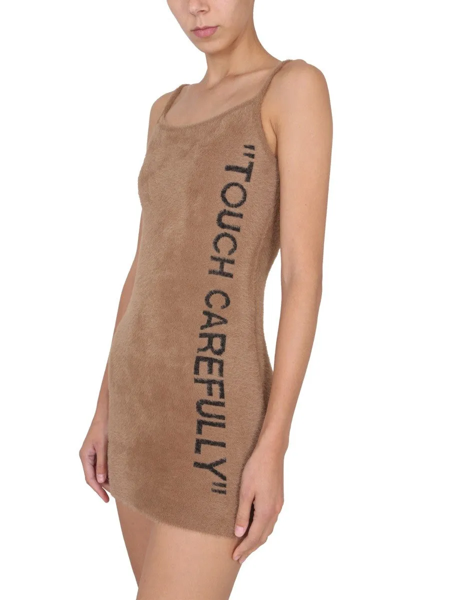 Off-white FUZZY DRESS WITH LOGO sold by Siebentaschen product image thumbnail 4