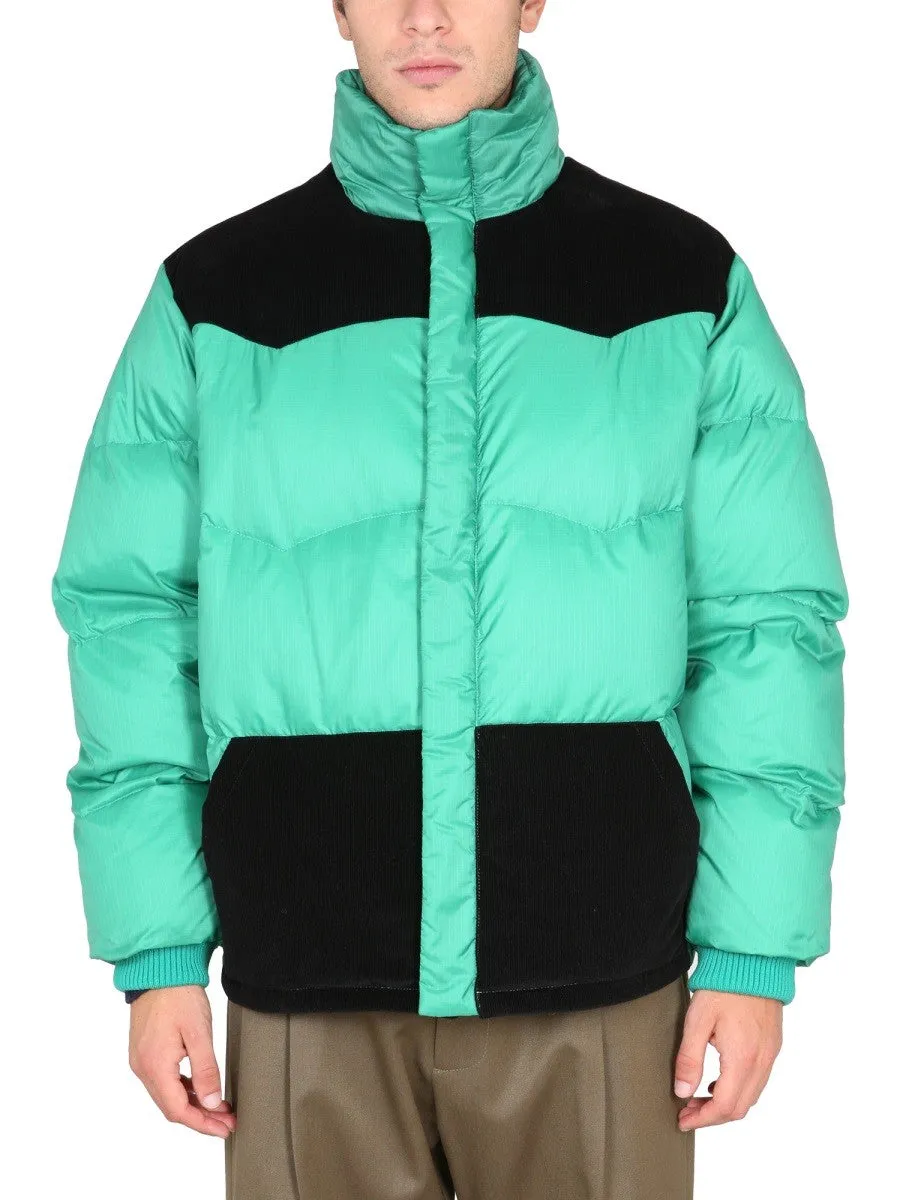 Marni COLOR-BLOCK DOWN JACKET sold by Siebentaschen