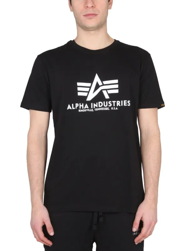 ALPHA INDUSTRIES T-SHIRT WITH LOGO sold by Siebentaschen