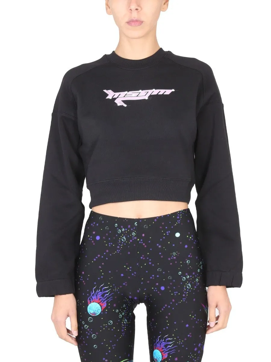 msgm SWEATSHIRT WITH LOGO sold by Siebentaschen