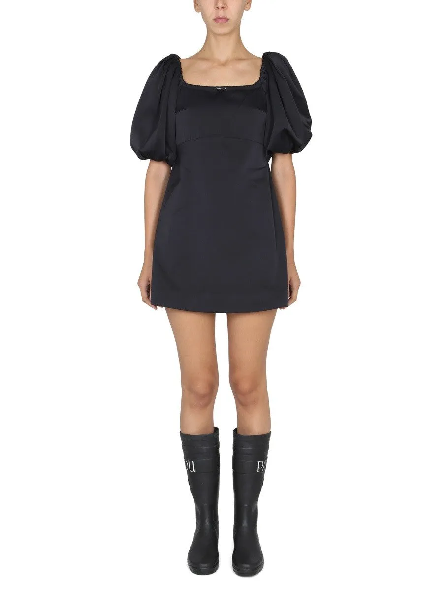 PATOU MINI DRESS WITH BALLOON SLEEVES sold by Siebentaschen