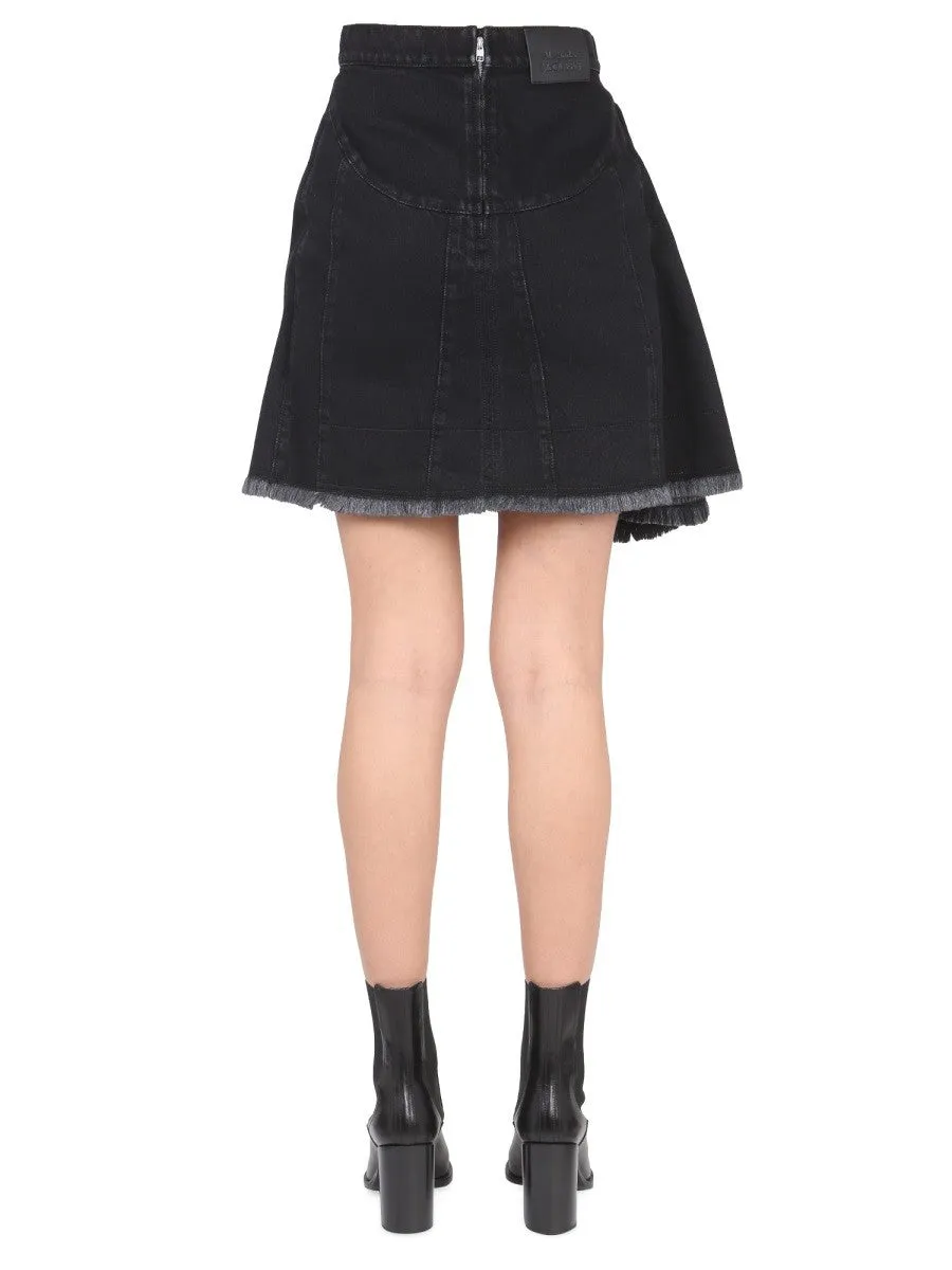 Alexander Mcqueen ASYMMETRICAL MINI SKIRT sold by Siebentaschen product image thumbnail 4