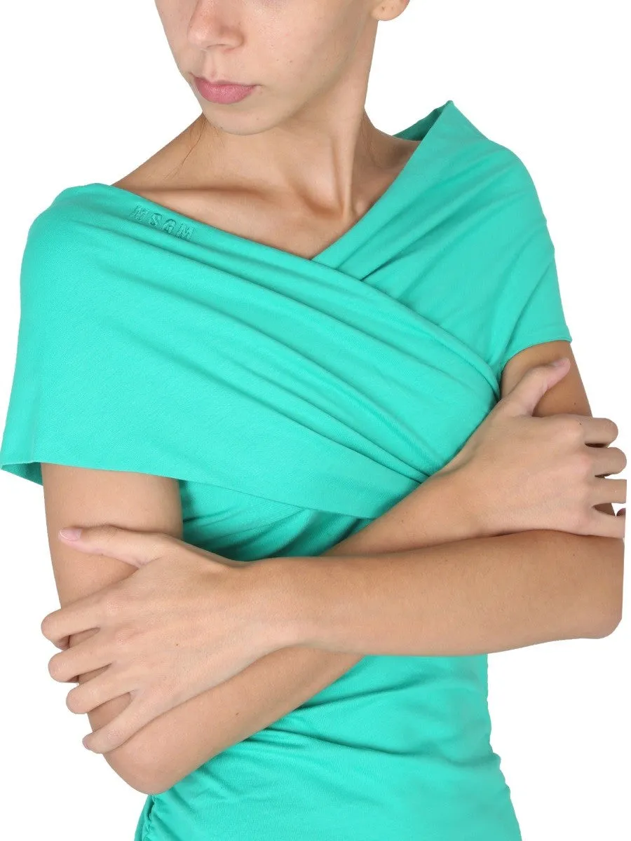 msgm DRAPED DRESS sold by Siebentaschen product image thumbnail 4