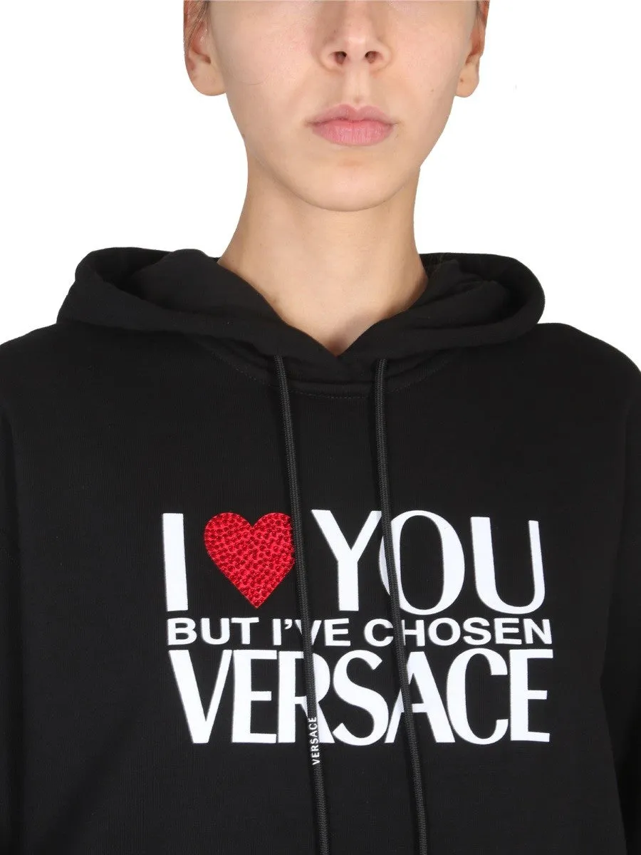 Versace SWEATSHIRT WITH I LOVE YOU LOGO sold by Siebentaschen product image thumbnail 4