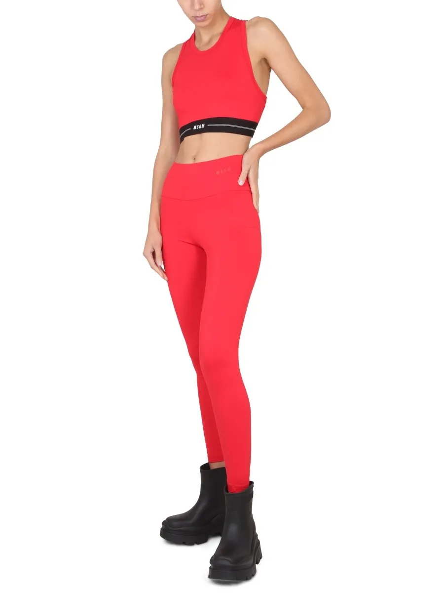 msgm LEGGINGS WITH LOGO sold by Siebentaschen product image thumbnail 2