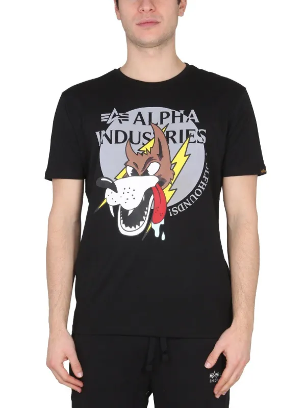 ALPHA INDUSTRIES WOLFHOUNDS T-SHIRT sold by Siebentaschen