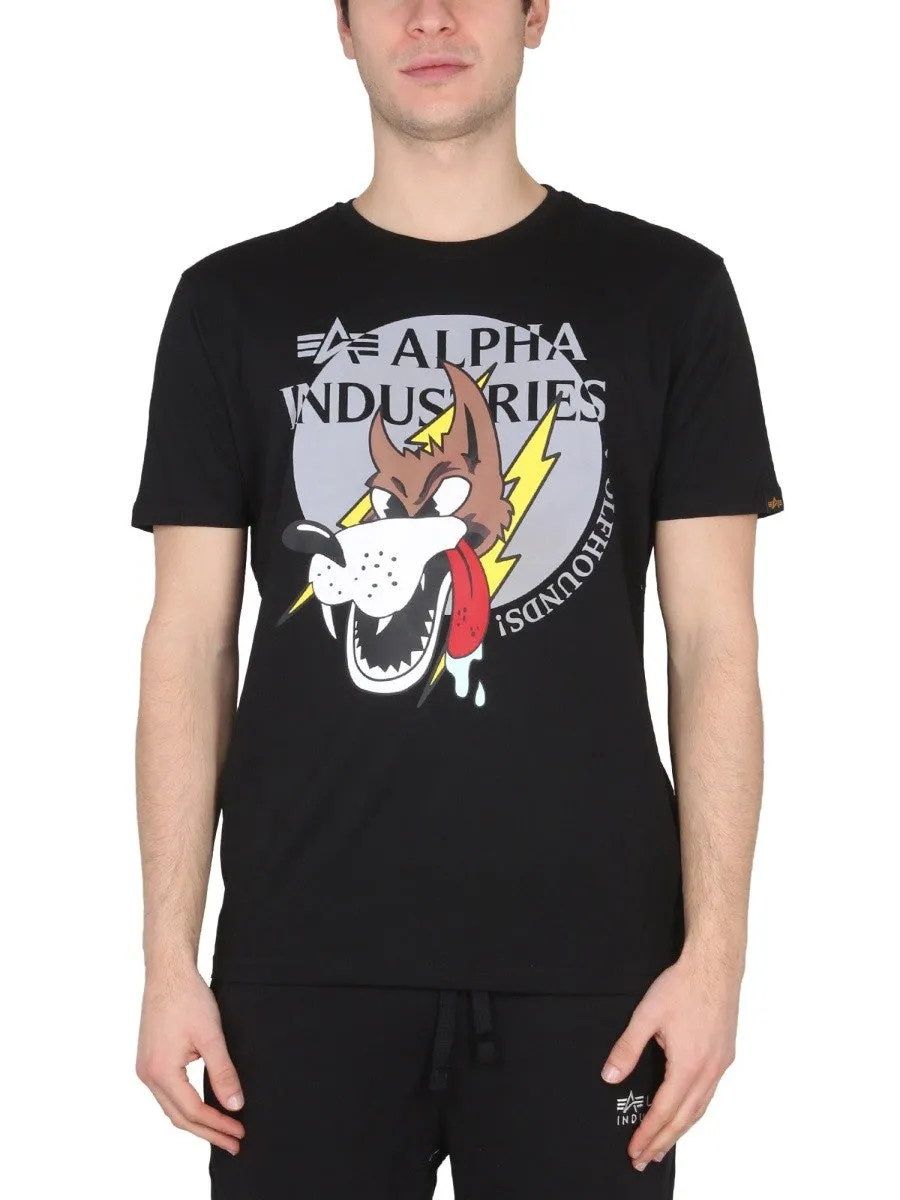 ALPHA INDUSTRIES WOLFHOUNDS T-SHIRT sold by Siebentaschen