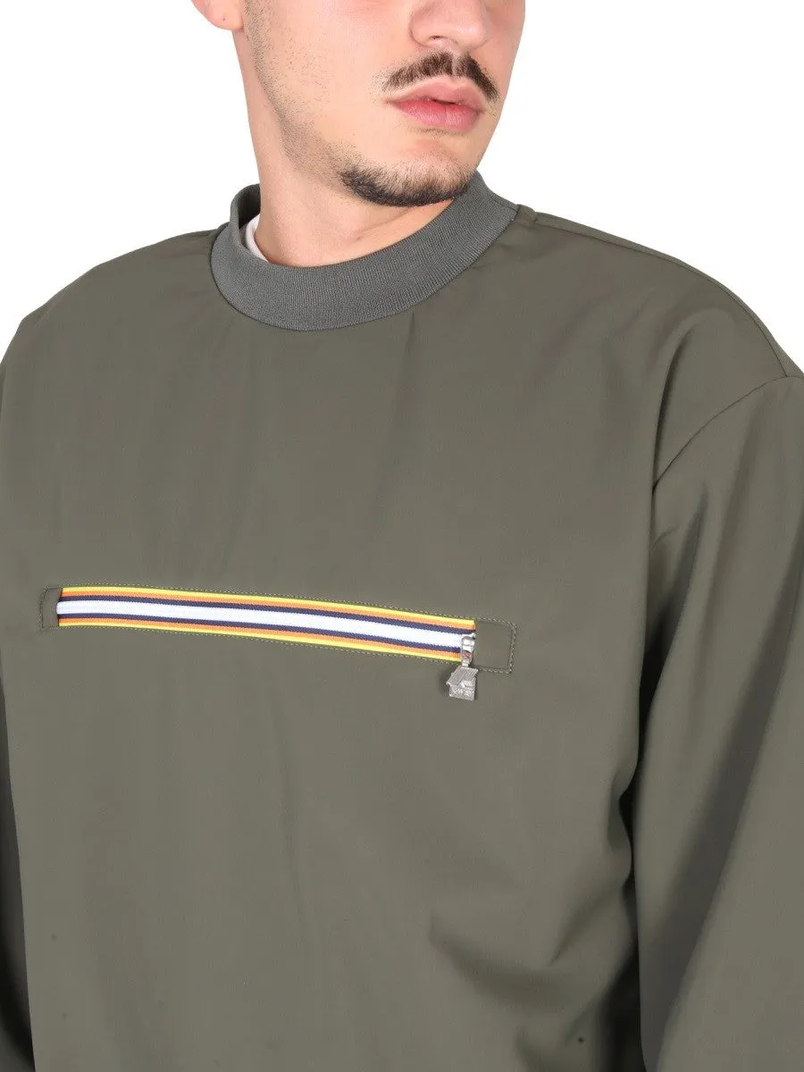 K-Way SWEATSHIRT WITH FRONT POCKET sold by Siebentaschen product image thumbnail 4