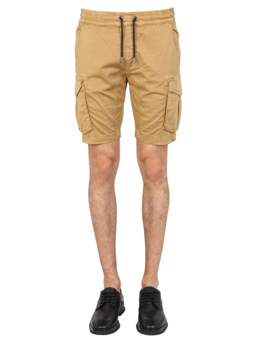 ALPHA INDUSTRIES TWILL BERMUDA SHORTS sold by Siebentaschen
