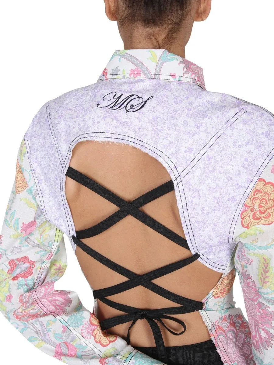 MARINE SERRE FLORAL PRINT SHIRT sold by Siebentaschen product image thumbnail 4