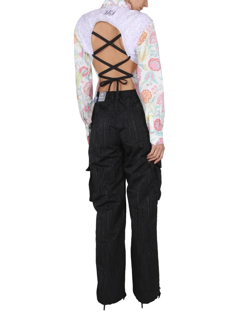 MARINE SERRE FLORAL PRINT SHIRT sold by Siebentaschen product image thumbnail 2