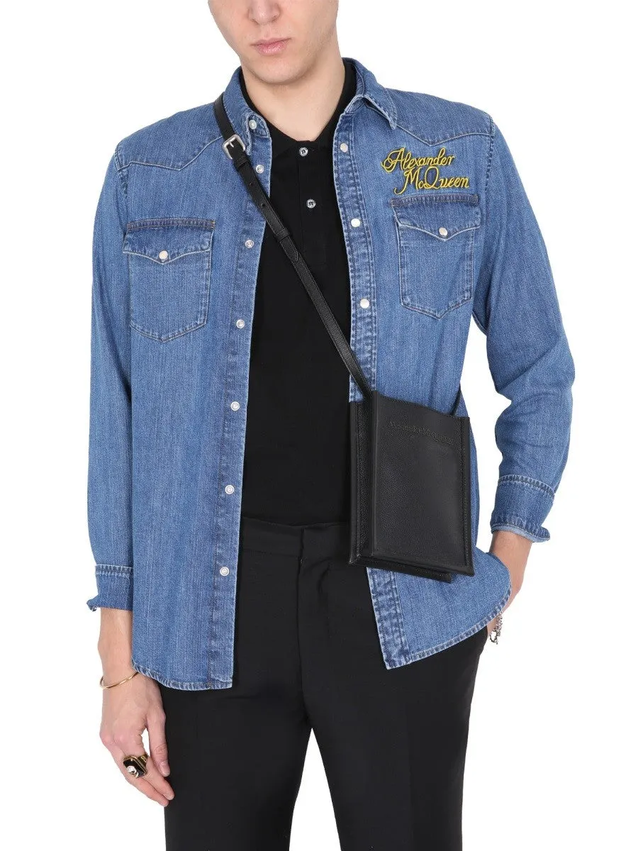 Alexander Mcqueen SHIRT WITH EMBROIDERED LOGO sold by Siebentaschen product image thumbnail 3