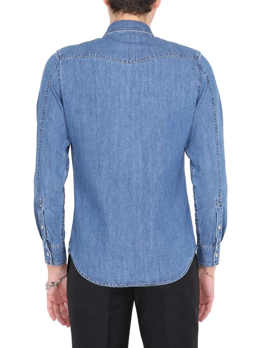 Alexander Mcqueen SHIRT WITH EMBROIDERED LOGO sold by Siebentaschen product image thumbnail 4