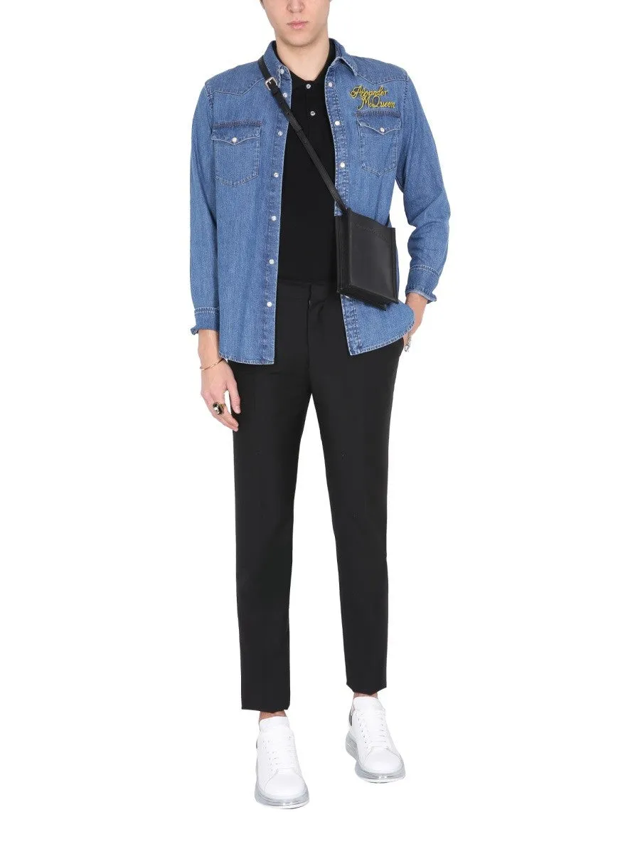 Alexander Mcqueen SHIRT WITH EMBROIDERED LOGO sold by Siebentaschen product image thumbnail 2