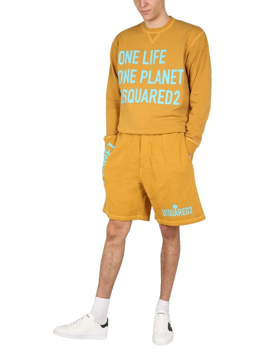 Dsquared "ONE LIFE ONE PLANET" BERMUDA SHORTS sold by Siebentaschen product image thumbnail 2