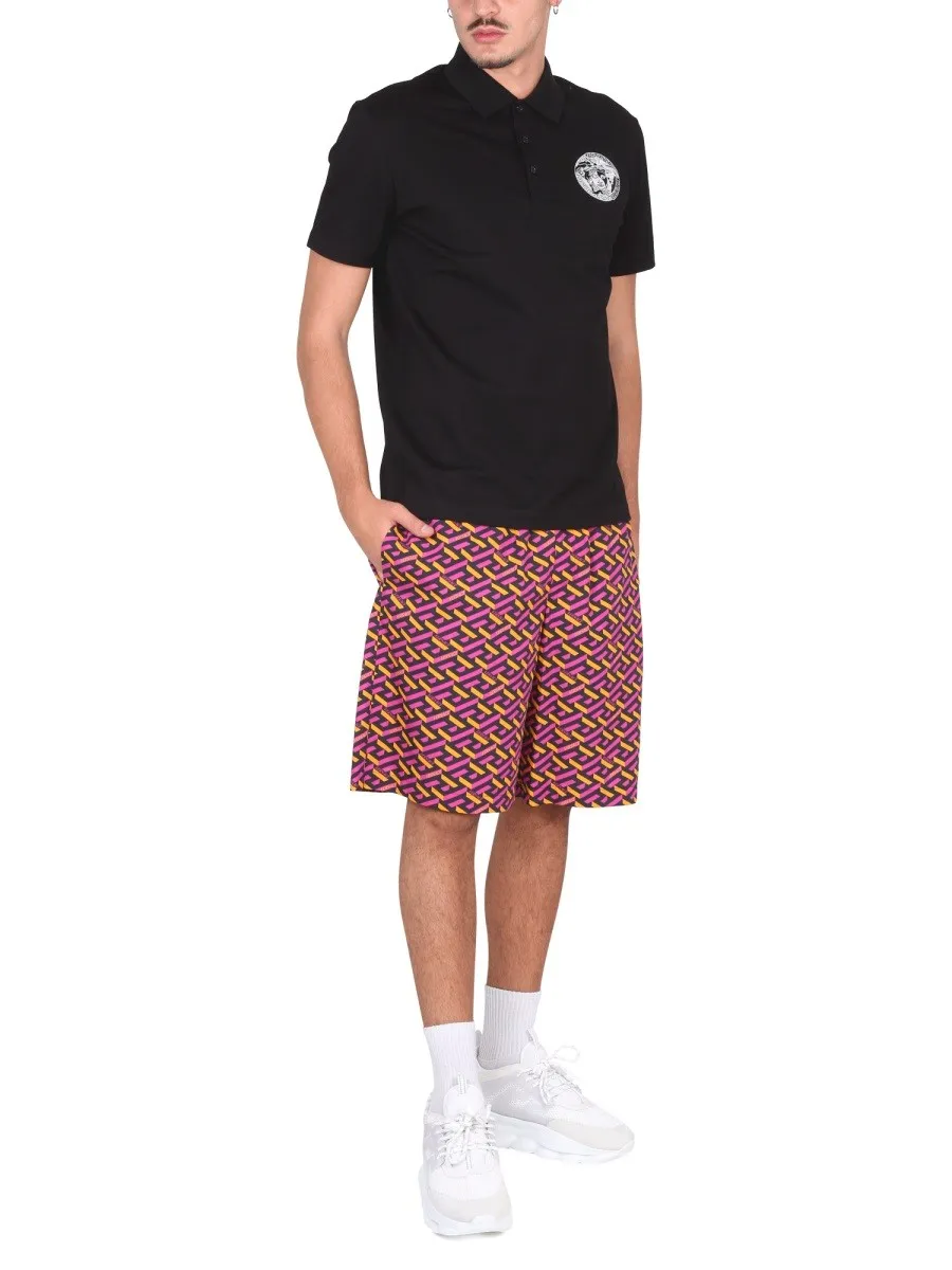 Versace SHORTS WITH LA GRECA PRINT sold by Siebentaschen product image thumbnail 2
