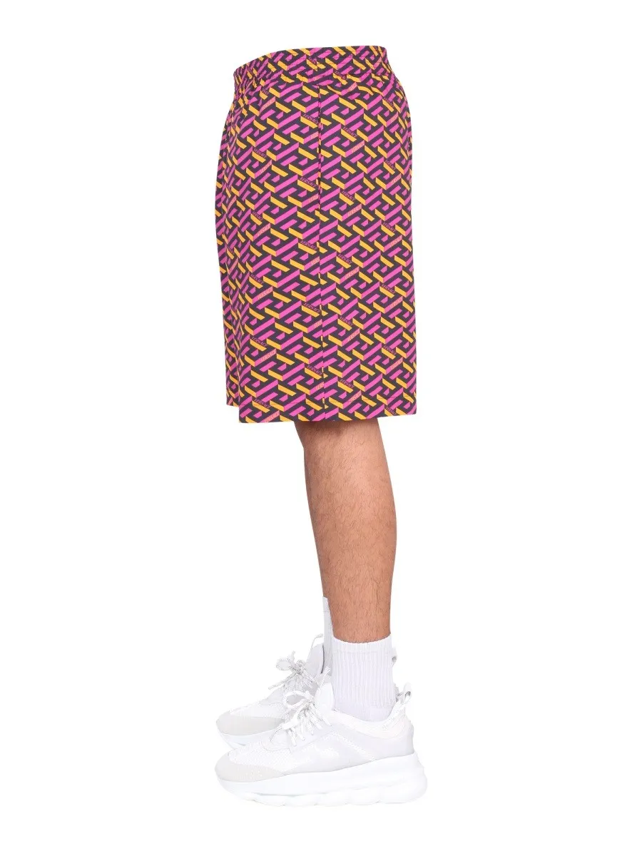 Versace SHORTS WITH LA GRECA PRINT sold by Siebentaschen product image thumbnail 3