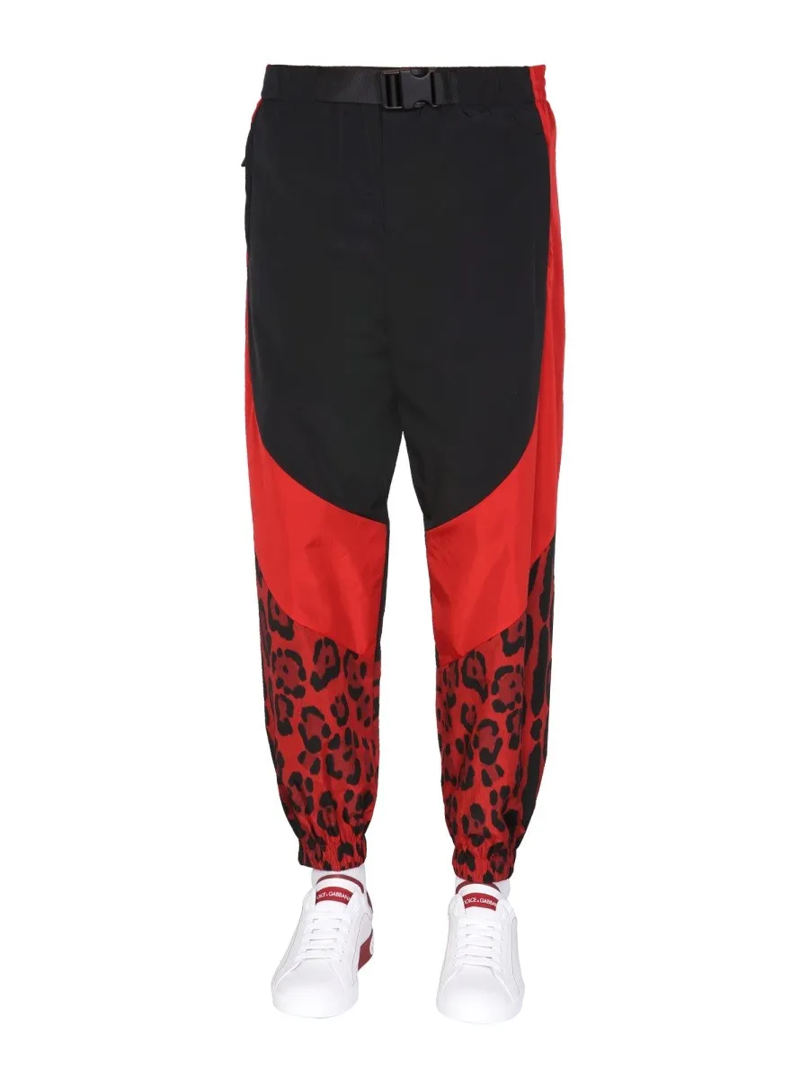 Dolce & Gabbana JOGGING PANTS WITH ANIMAL PRINT sold by Siebentaschen