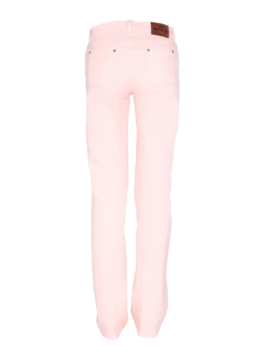 Etro JEANS WITH EMBROIDERED FLORAL DETAIL sold by Siebentaschen product image thumbnail 4