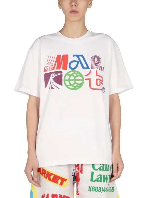 MARKET LOGO PRINT T-SHIRT made by Siebentaschen