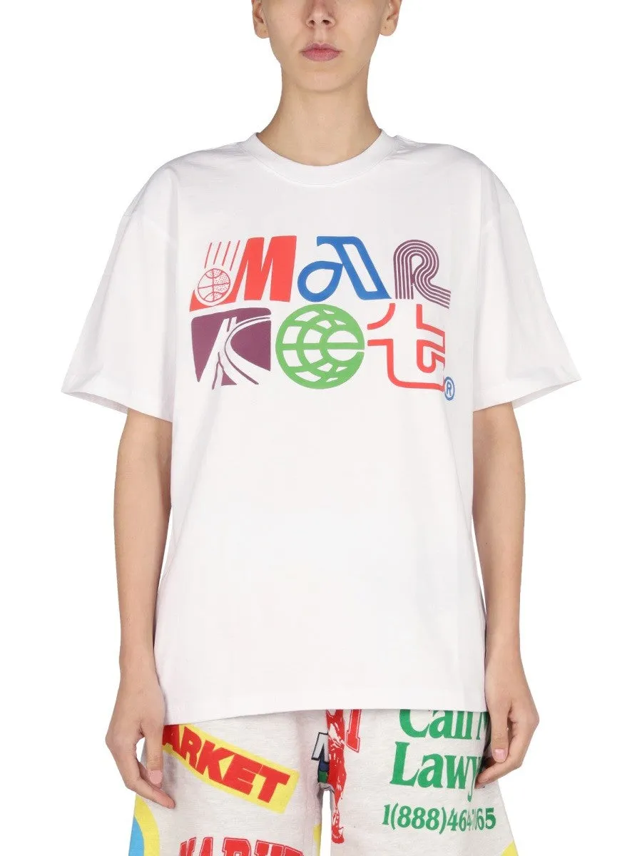 MARKET LOGO PRINT T-SHIRT sold by Siebentaschen