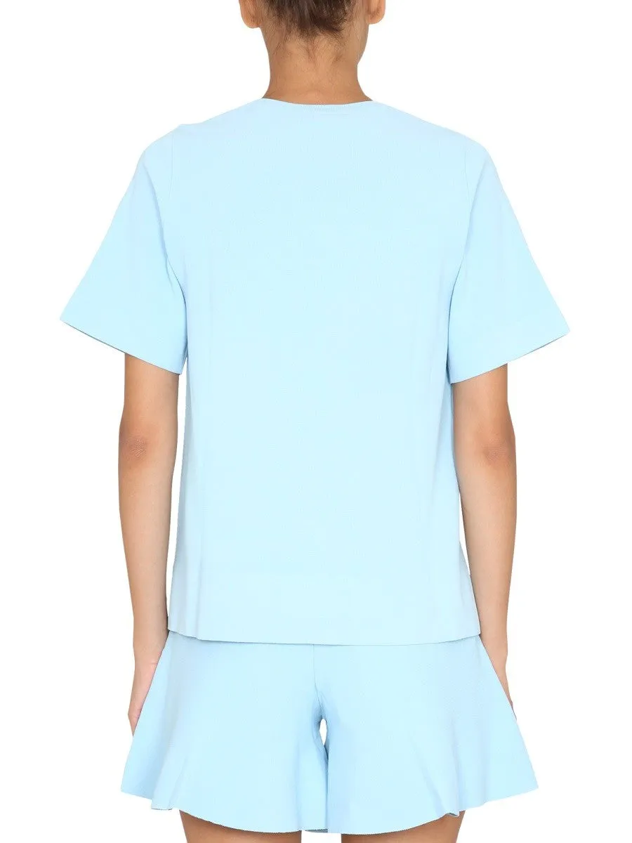 stella mccartney T-SHIRT WITH ASYMMETRICAL HEMLINE sold by Siebentaschen product image thumbnail 3