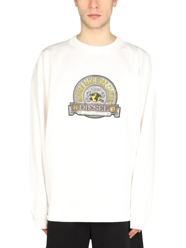 Diesel LOGO PATCH SWEATSHIRT made by Diesel