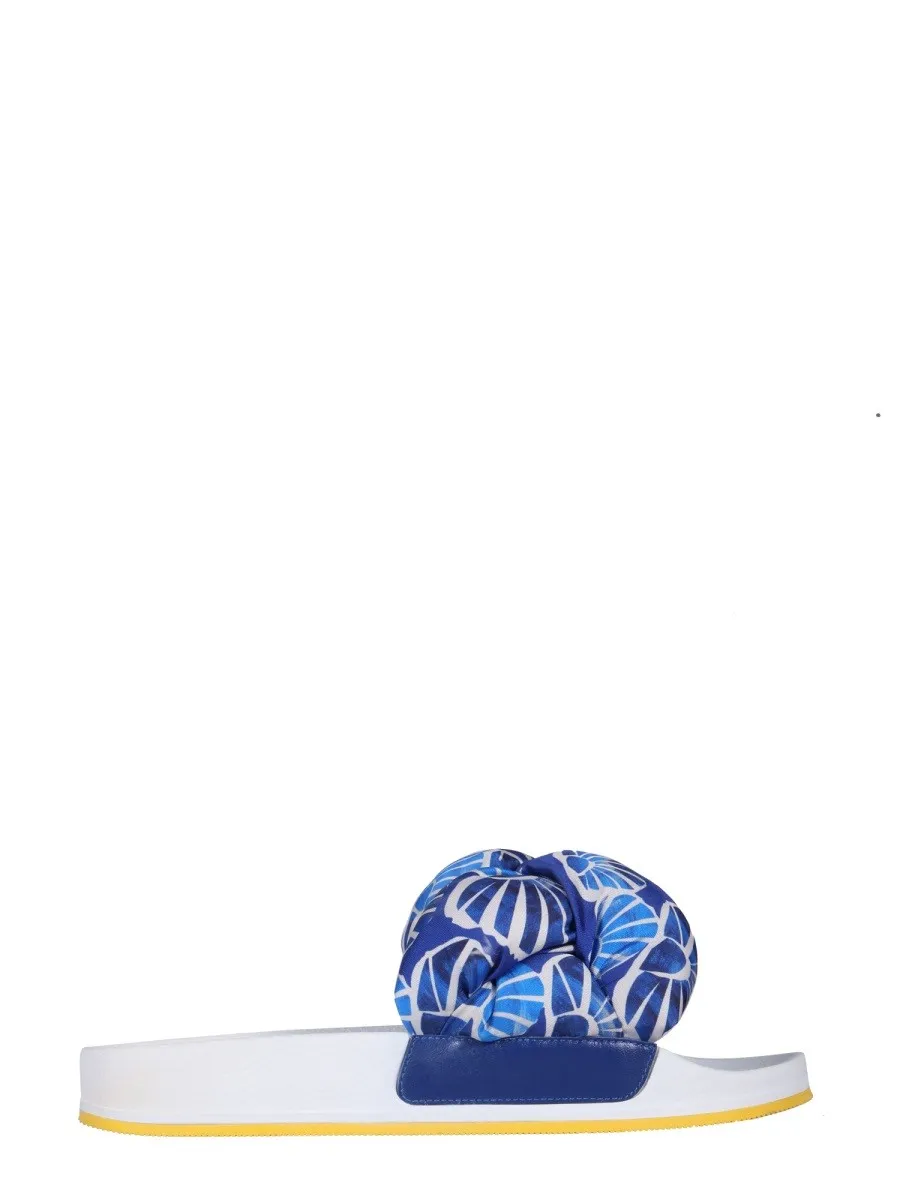 LA DOUBLEJ BRAID SLIDE SANDALS sold by Siebentaschen