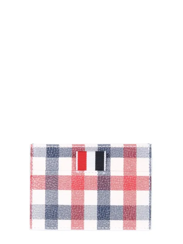 THOM BROWNE CARD HOLDER WITH LOGO sold by Siebentaschen