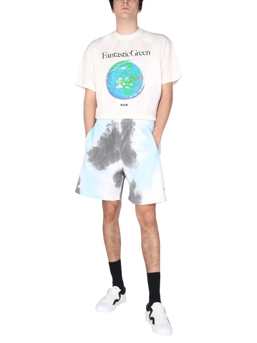 msgm TIE DYE PATTERN BERMUDA sold by Siebentaschen product image thumbnail 2