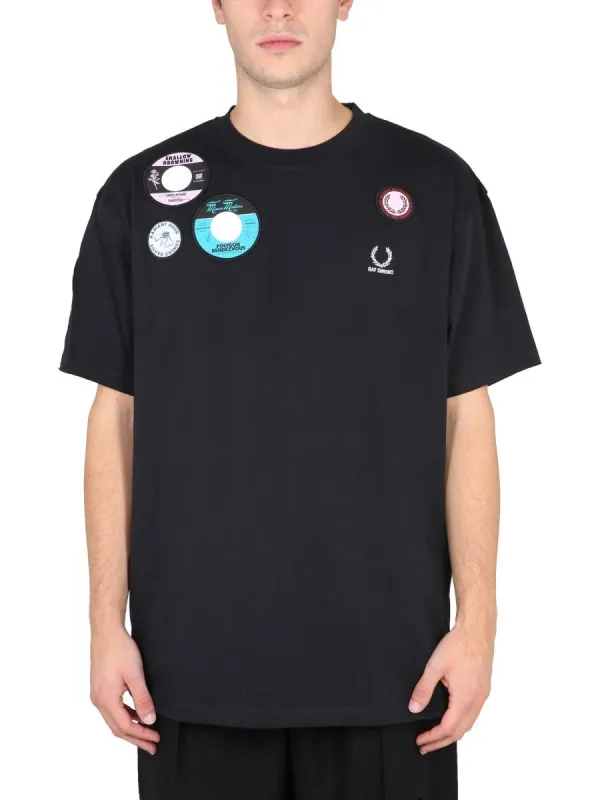 FRED PERRY X RAF SIMONS OVERSIZED T-SHIRT WITH PATCH made by Siebentaschen