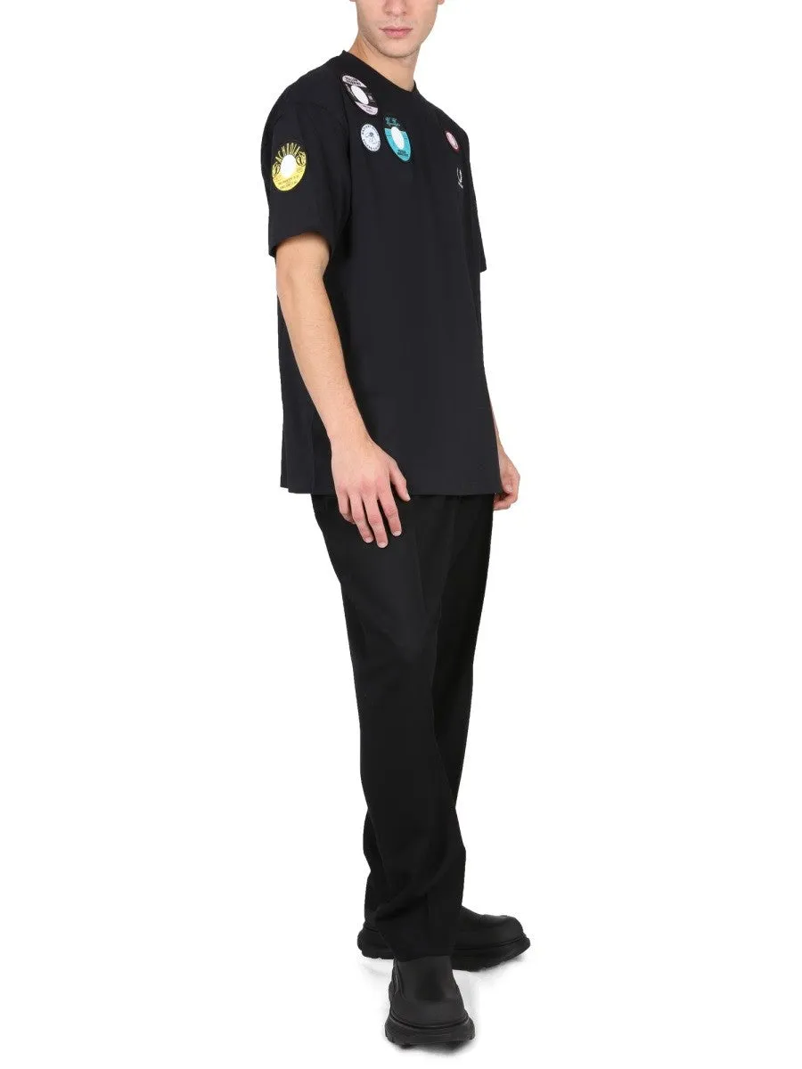 FRED PERRY X RAF SIMONS OVERSIZED T-SHIRT WITH PATCH sold by Siebentaschen product image thumbnail 2