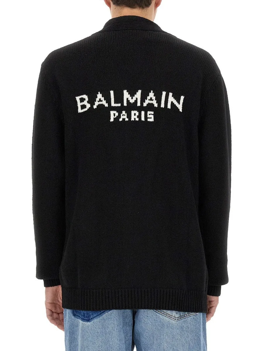Balmain CARDIGAN WITH LOGO INLAY sold by Siebentaschen product image thumbnail 3