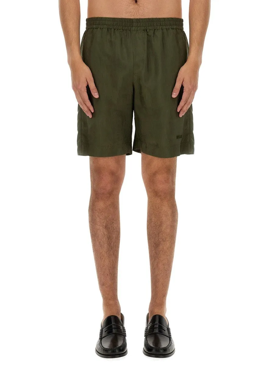 msgm CUPRO BERMUDA SHORTS sold by Siebentaschen