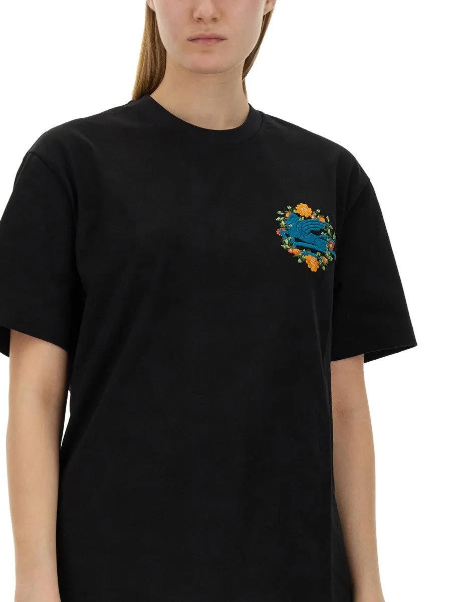 Etro T-SHIRT WITH PEGASUS EMBROIDERY sold by Siebentaschen product image thumbnail 4