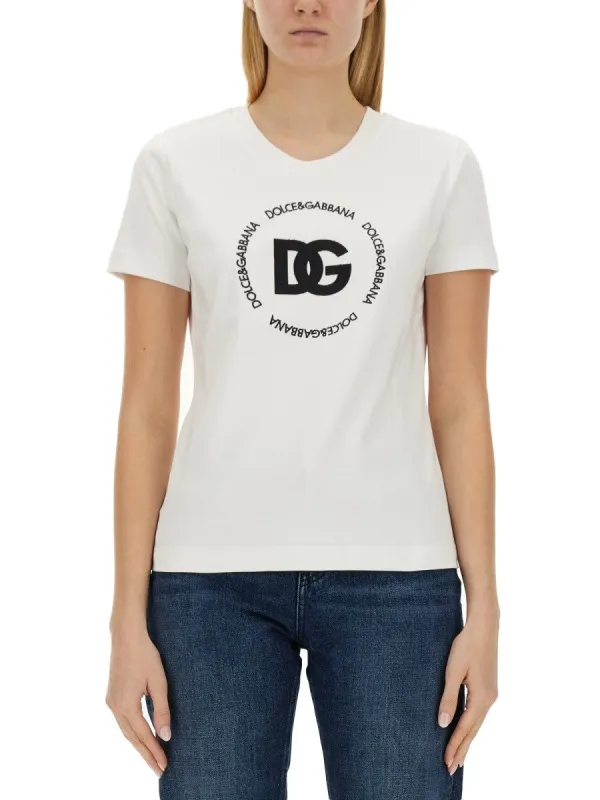 Dolce & Gabbana T-SHIRT WITH LOGO sold by Siebentaschen