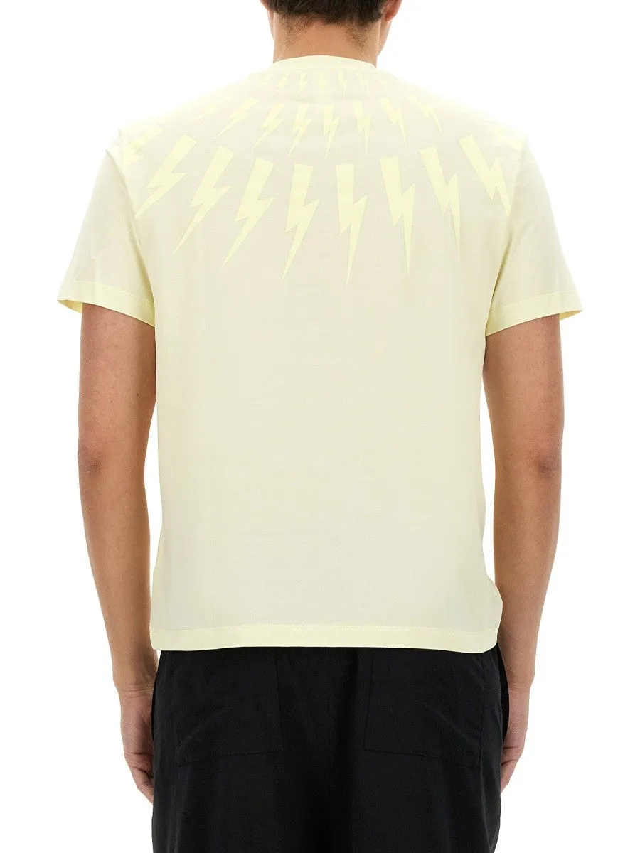 neil barrett "FAIRISLE THUNDERBOLT" T-SHIRT sold by Siebentaschen product image thumbnail 3